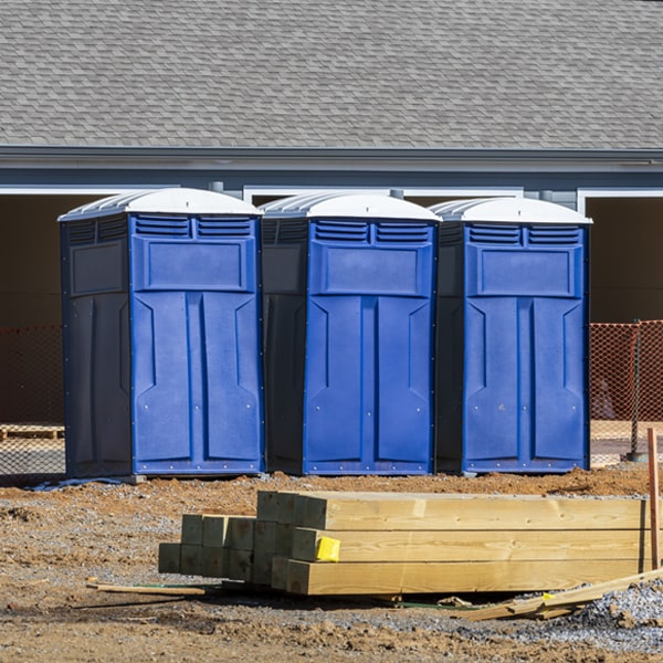 is there a specific order in which to place multiple portable toilets in Grover CO